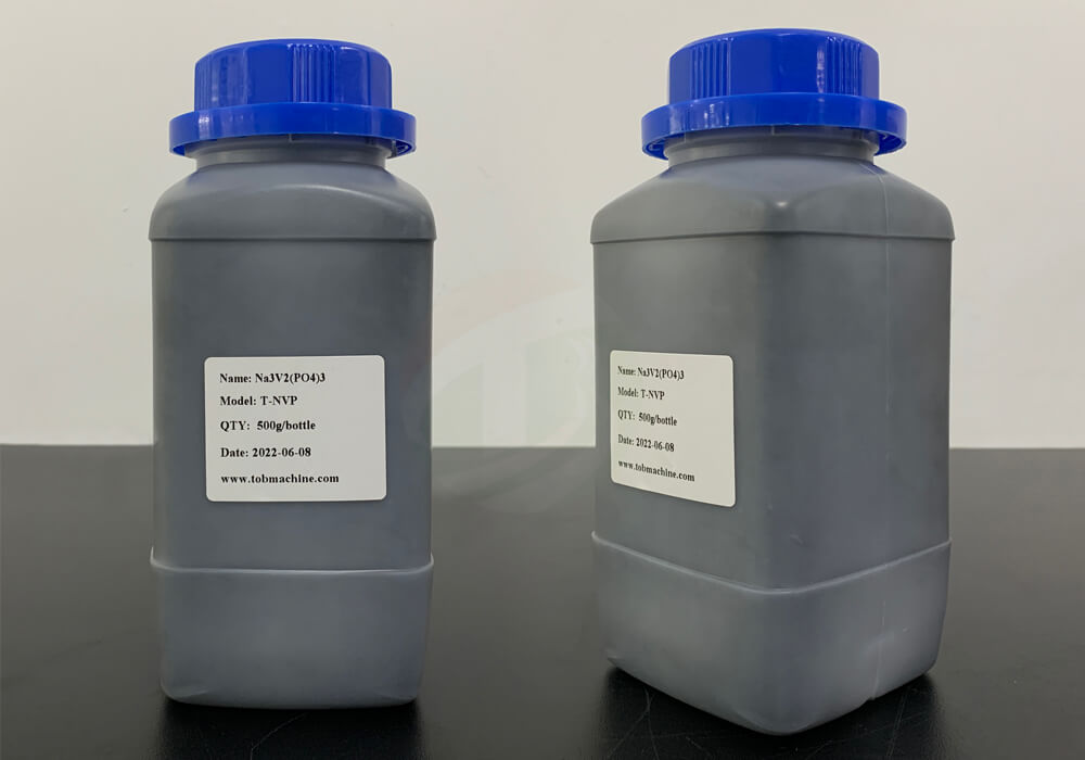 Polvo de fosfato de sodio y vanadio recubierto de carbono