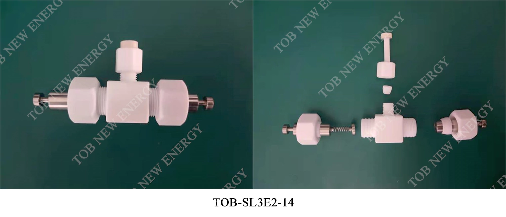 TOB-SL3E2-14 Celda de prueba de batería de tres electrodos