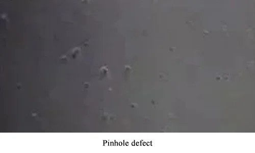 Pinhole defect