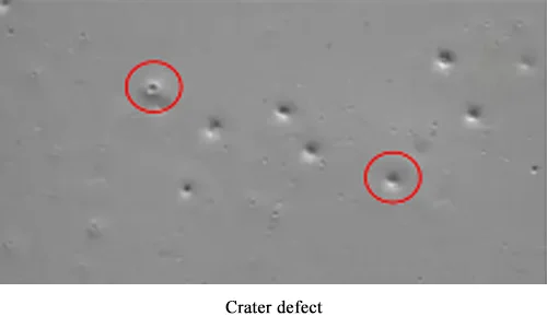 Crater defect