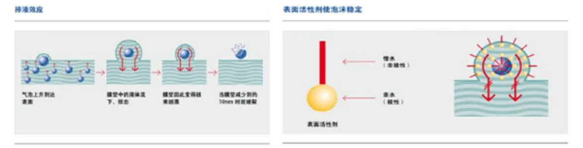 Emulsifier stabilizing foam