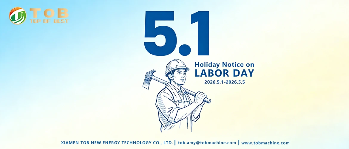 2026 TOB NEW ENERGY International Labor Day holiday
