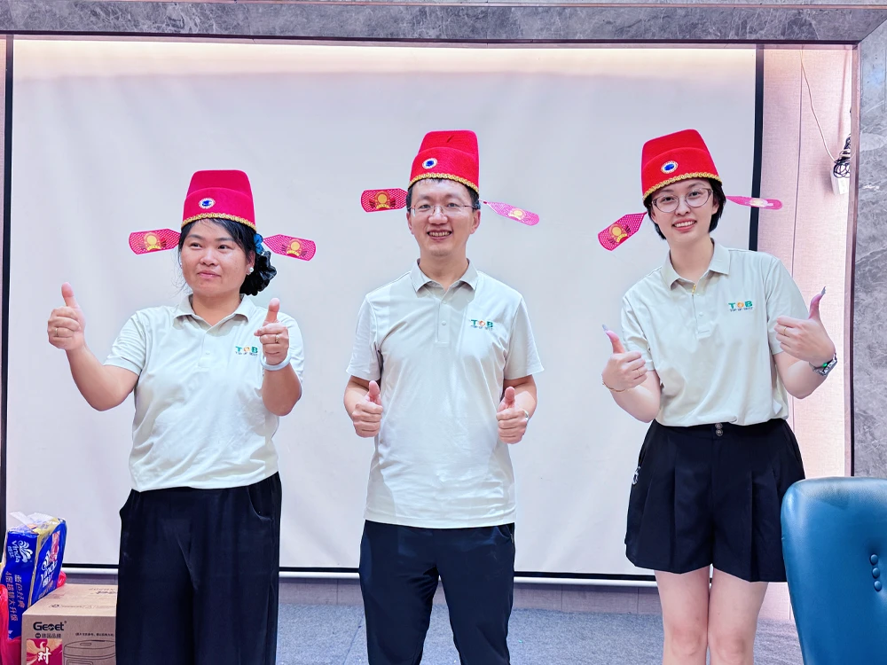 Three winners of the TOB NEW ENERGY Mid-Autumn Bo Bing Event