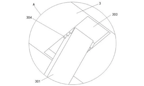 CN215432708U Figure 6 - partial enlarged view of detail A in Figure 2