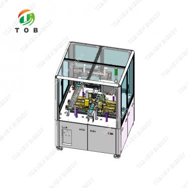 Máquina semiautomática para aplanar celdas de batería