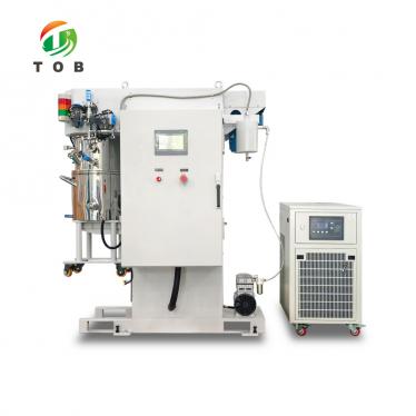 Máquina mezcladora planetaria al vacío TOB-XFZH20 de 20L con cuchillas mezcladoras y eje dispersor
