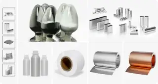 materiales de batería y análisis de materiales