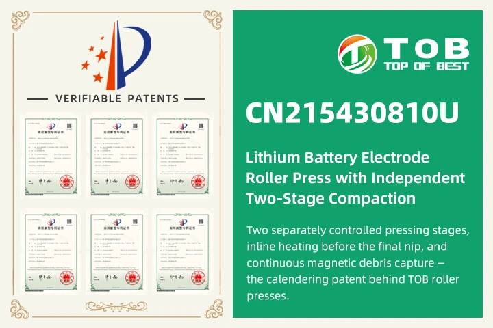 CN215430810U - Prensa de rodillos para electrodos de baterías de litio