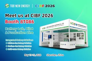 Conozca TOB NEW ENERGY Battery Manufacturing Solutions en CIBF 2026.