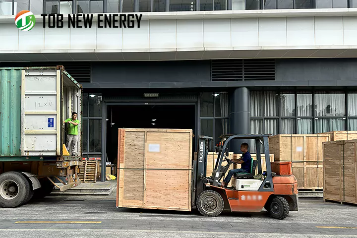 Pouch Cell Machine Shipping from TOB New Energy for Lab R&D