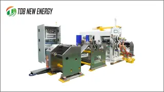 máquina de prensado de electrodos de batería
